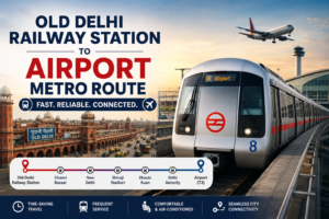 Old Delhi Railway Station to Airport Metro Route
