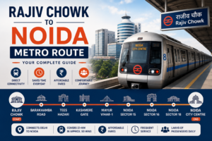 Rajiv Chowk to Noida Metro Route