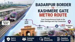Badarpur Border to Kashmere Gate Metro Route
