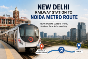 New Delhi Railway Station to Noida Metro Route