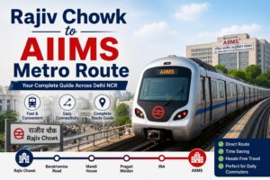 Rajiv Chowk to AIIMS Metro Route