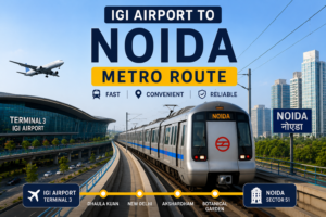 IGI Airport to Noida Metro Route