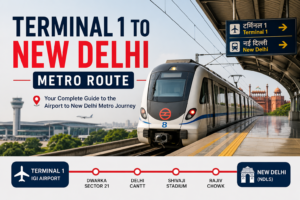 Terminal 1 to New Delhi Metro Route