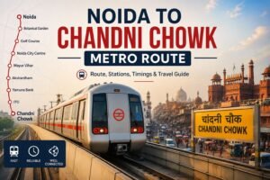 Noida to Chandni Chowk Metro Route