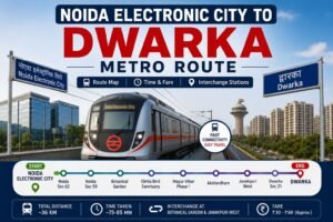 Noida Electronic City to Dwarka Metro