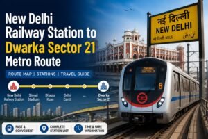 New Delhi Railway Station to Dwarka Sector 21 Metro