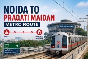 Noida to Pragati Maidan Metro Route