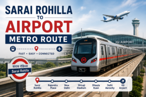 Sarai Rohilla to Airport Metro Route