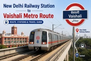 New Delhi to Vaishali Metro Route